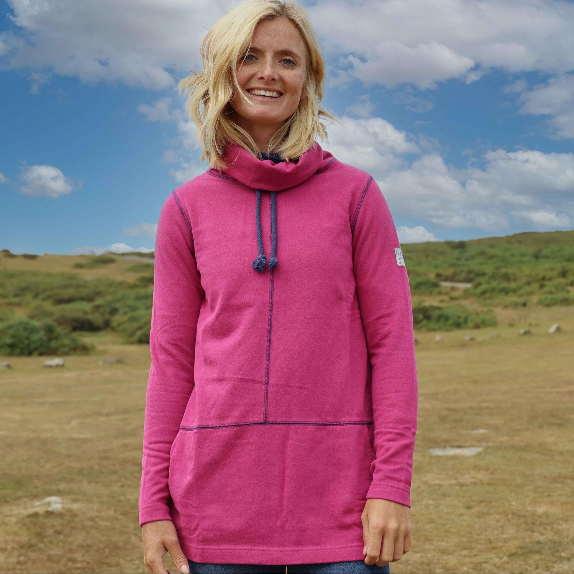 Honeysuckle - Back - Lazy Jacks Womens-Ladies High-Neck Sweatshirt