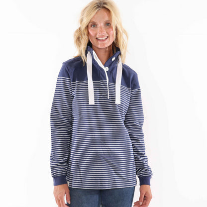 Twilight - Front - Lazy Jacks Womens-Ladies Button Neck Sweatshirt