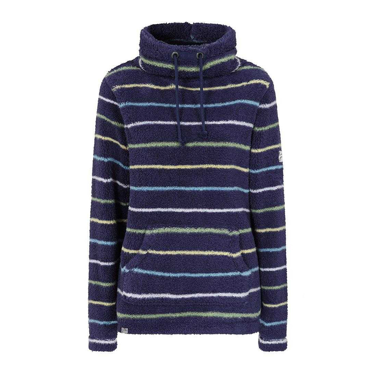 Winter Green - Front - Lazy Jacks Womens-Ladies Striped Pique Sweatshirt
