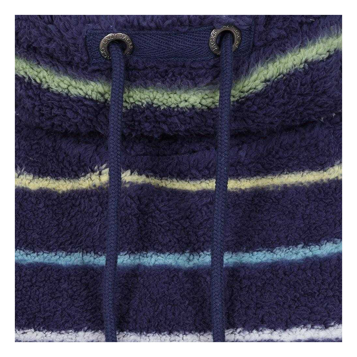 Winter Green - Side - Lazy Jacks Womens-Ladies Striped Pique Sweatshirt