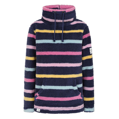 Twilight - Front - Lazy Jacks Womens-Ladies Striped Pique Sweatshirt