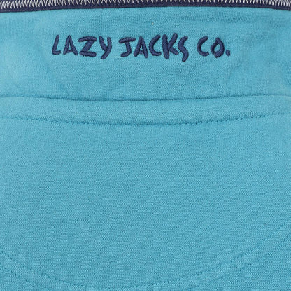 Teal - Lifestyle - Lazy Jacks Boys Quarter Zip Sweatshirt