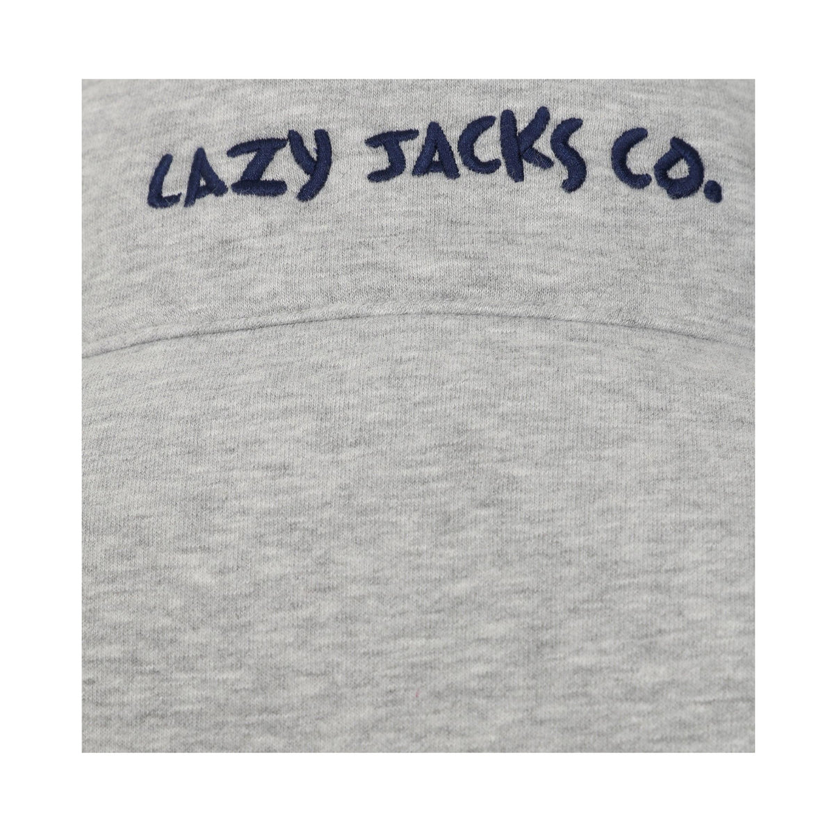 Grey Marl - Side - Lazy Jacks Womens-Ladies Logo Full Zip Sweatshirt