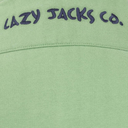 Grass Green - Lifestyle - Lazy Jacks Womens-Ladies Logo Full Zip Sweatshirt
