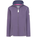 Purple - Front - Lazy Jacks Womens-Ladies Logo Full Zip Sweatshirt