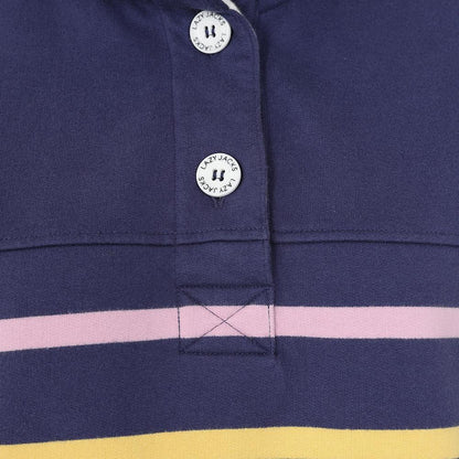 Prism Violet - Side - Lazy Jacks Womens-Ladies Button Neck Sweatshirt