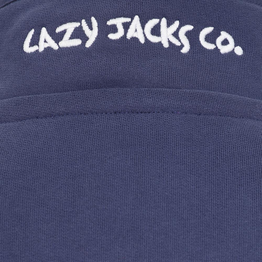 Grey Marl - Side - Lazy Jacks Womens-Ladies Button Neck Sweatshirt
