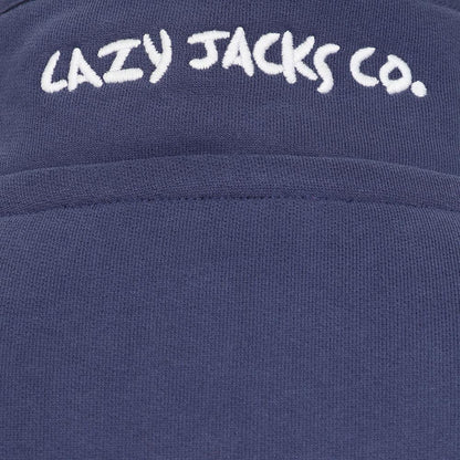 Grey Marl - Side - Lazy Jacks Womens-Ladies Button Neck Sweatshirt