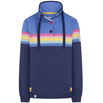 Twilight - Front - Lazy Jacks Womens-Ladies Button Neck Sweatshirt