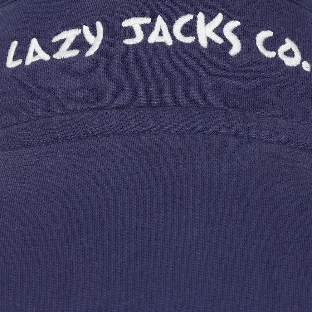 White - Lifestyle - Lazy Jacks Womens-Ladies Button Neck Sweatshirt