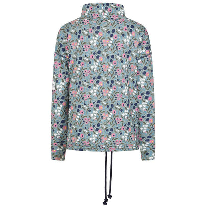 Multicoloured - Back - Lazy Jacks Womens-Ladies Pansy Roll Neck Sweatshirt