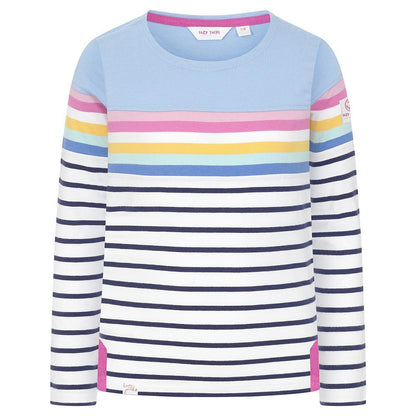 Sky-Multicoloured-Multicoloured - Front - Lazy Jacks Girls Long-Sleeved T-Shirt