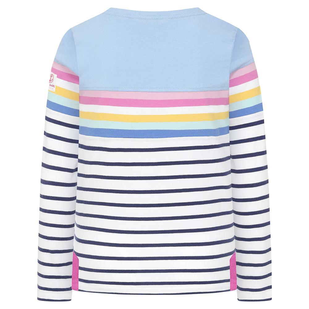 Sky-Multicoloured - Side - Lazy Jacks Girls Long-Sleeved T-Shirt