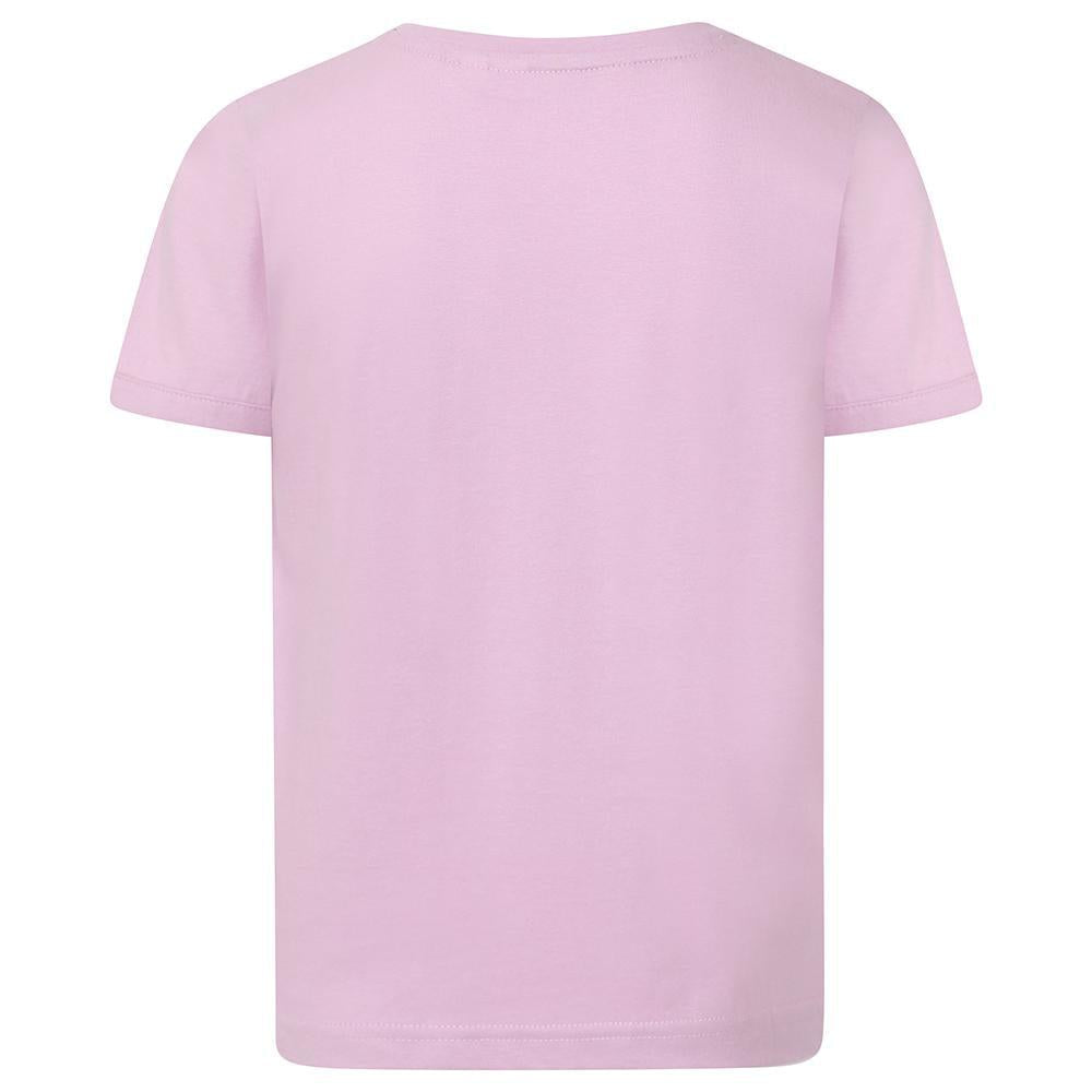 Pink - Side - Lazy Jacks Girls Fish Cotton T-Shirt