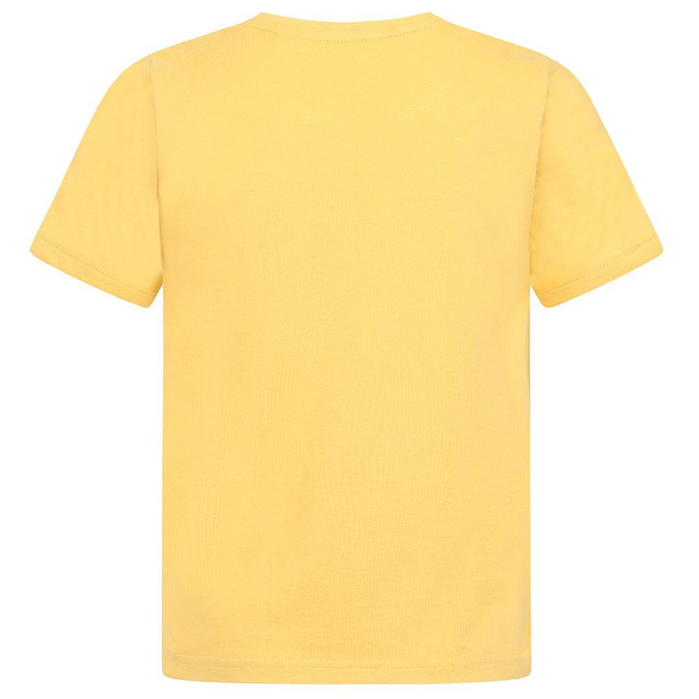 Lemon - Side - Lazy Jacks Girls Flamingo Cotton T-Shirt