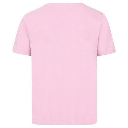 Pink - Side - Lazy Jacks Girls Campervan Cotton T-Shirt