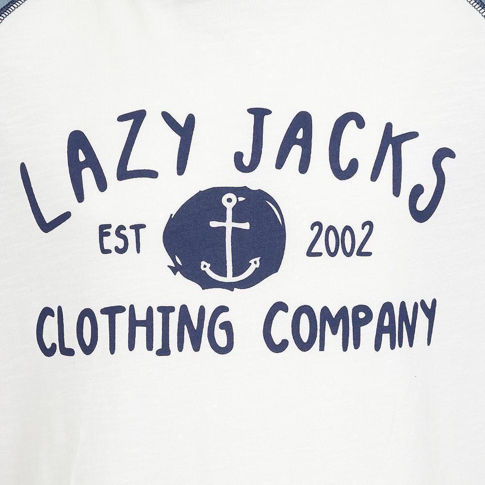 Niagara Blue - Back - Lazy Jacks Boys Printed Cotton Long-Sleeved T-Shirt