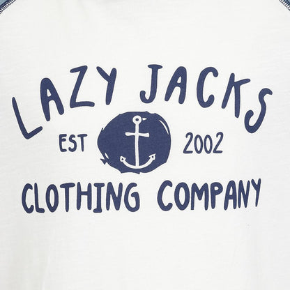 Niagara Blue - Back - Lazy Jacks Boys Printed Cotton Long-Sleeved T-Shirt