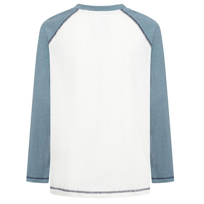 Niagara Blue - Side - Lazy Jacks Boys Printed Cotton Long-Sleeved T-Shirt