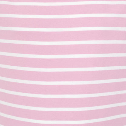Pink - Back - Lazy Jacks Girls Breton Short-Sleeved T-Shirt