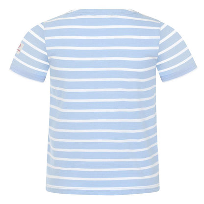 Sky - Side - Lazy Jacks Girls Breton Short-Sleeved T-Shirt