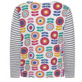 White-Multicoloured - Back - Lazy Jacks Girls Kaleidoscope Breton Long-Sleeved T-Shirt