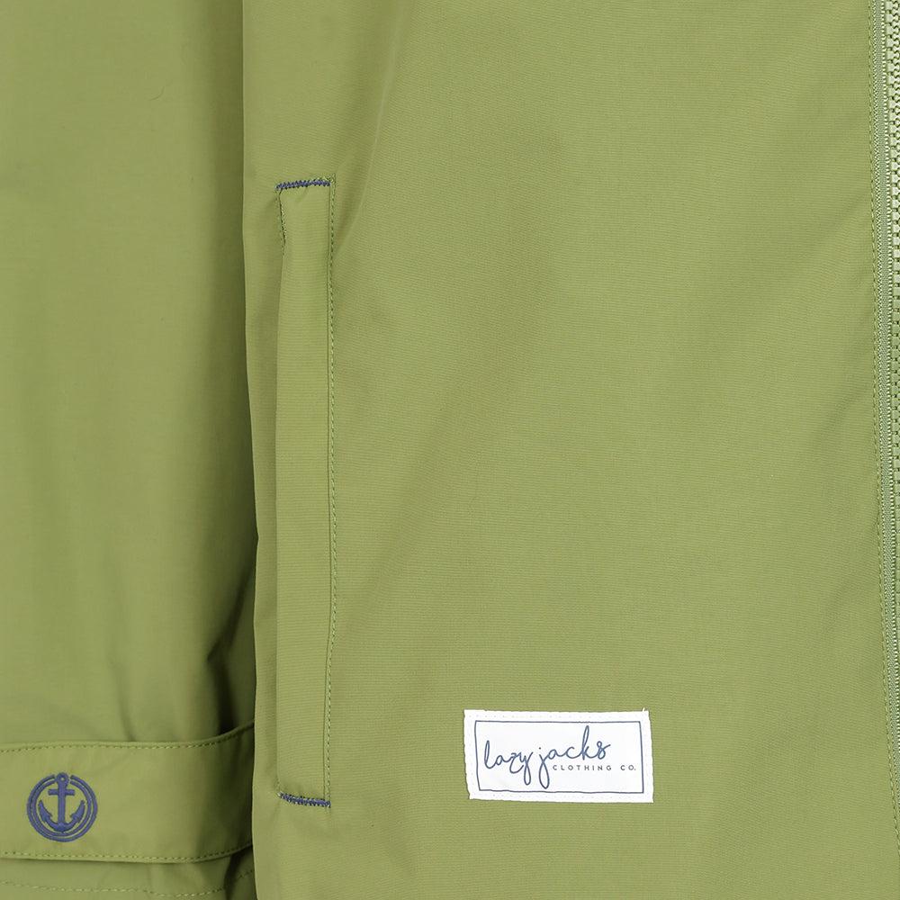 Sage - Side - Lazy Jacks Womens-Ladies Waterproof Jacket