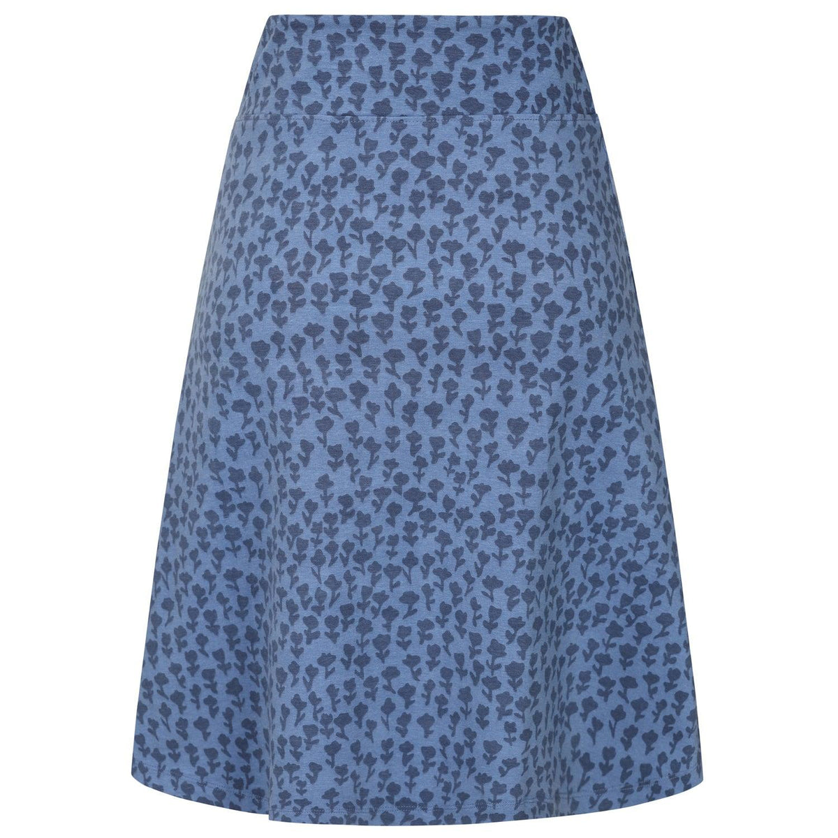 Blue - Pack Shot - Lazy Jacks Womens-Ladies Dandy Jersey Skirt