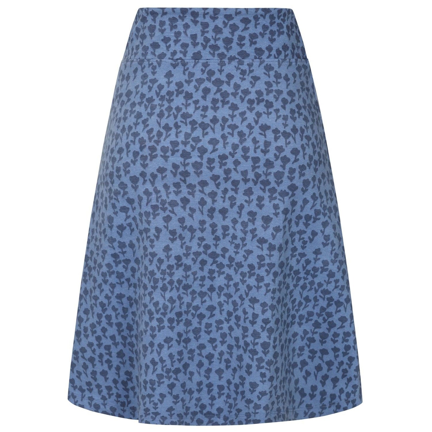 Blue - Pack Shot - Lazy Jacks Womens-Ladies Dandy Jersey Skirt