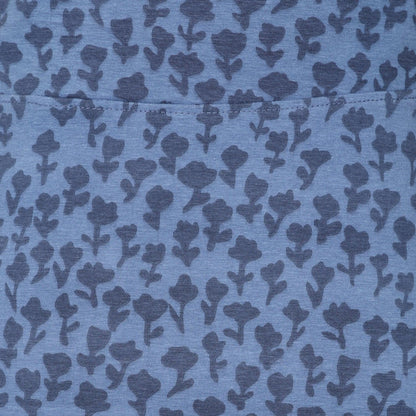 Blue - Close up - Lazy Jacks Womens-Ladies Dandy Jersey Skirt