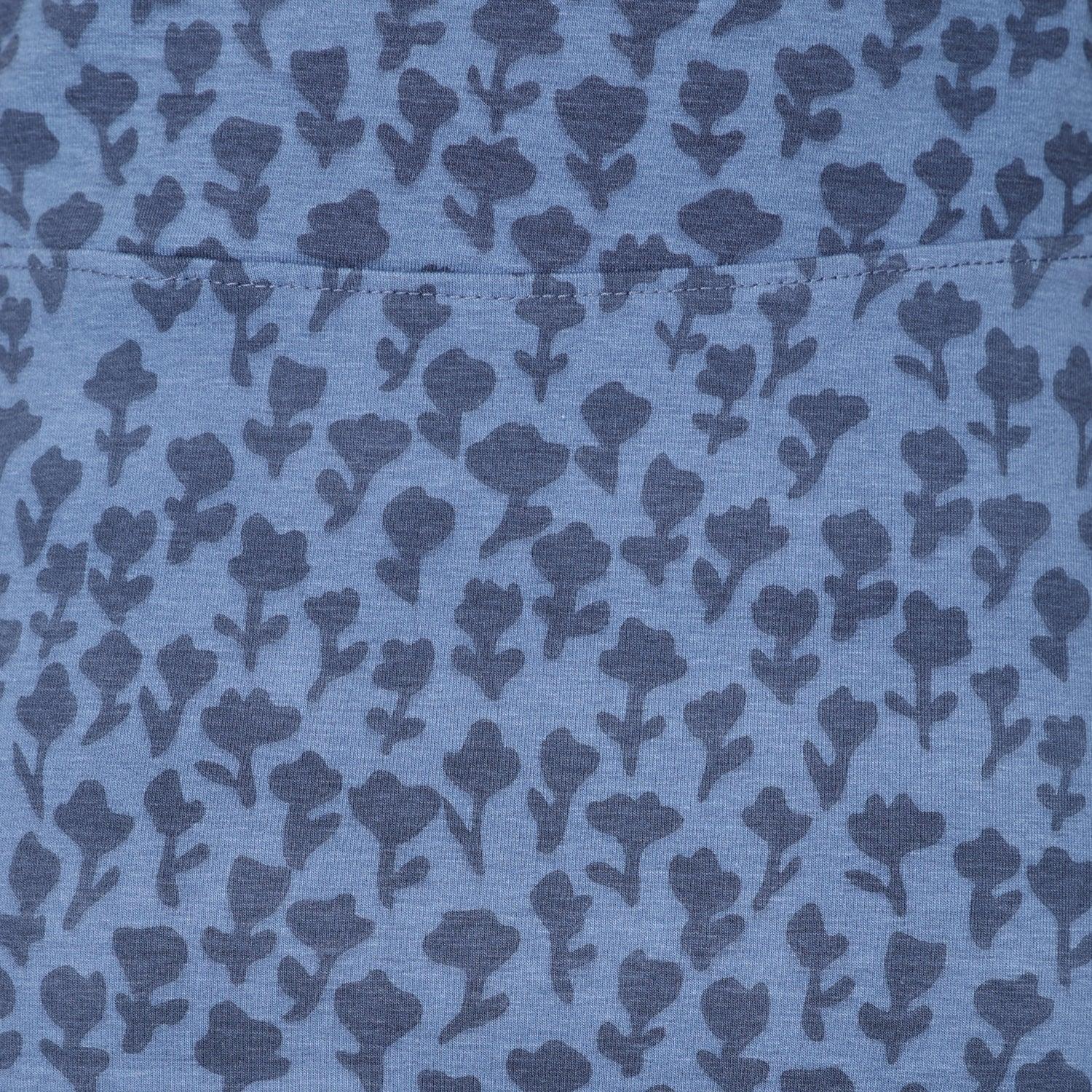 Blue - Close up - Lazy Jacks Womens-Ladies Dandy Jersey Skirt