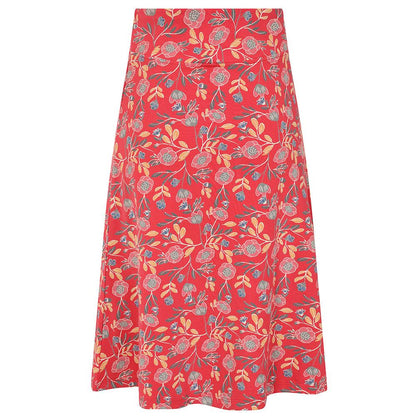 Red - Back - Lazy Jacks Womens-Ladies Garland Jersey Skirt