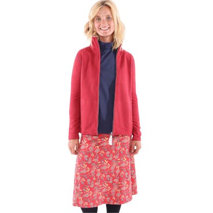 Red - Lifestyle - Lazy Jacks Womens-Ladies Garland Jersey Skirt