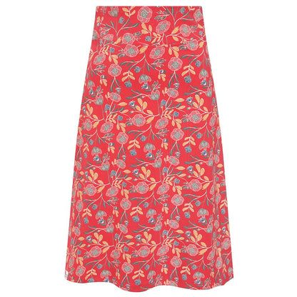 Red - Front - Lazy Jacks Womens-Ladies Garland Jersey Skirt