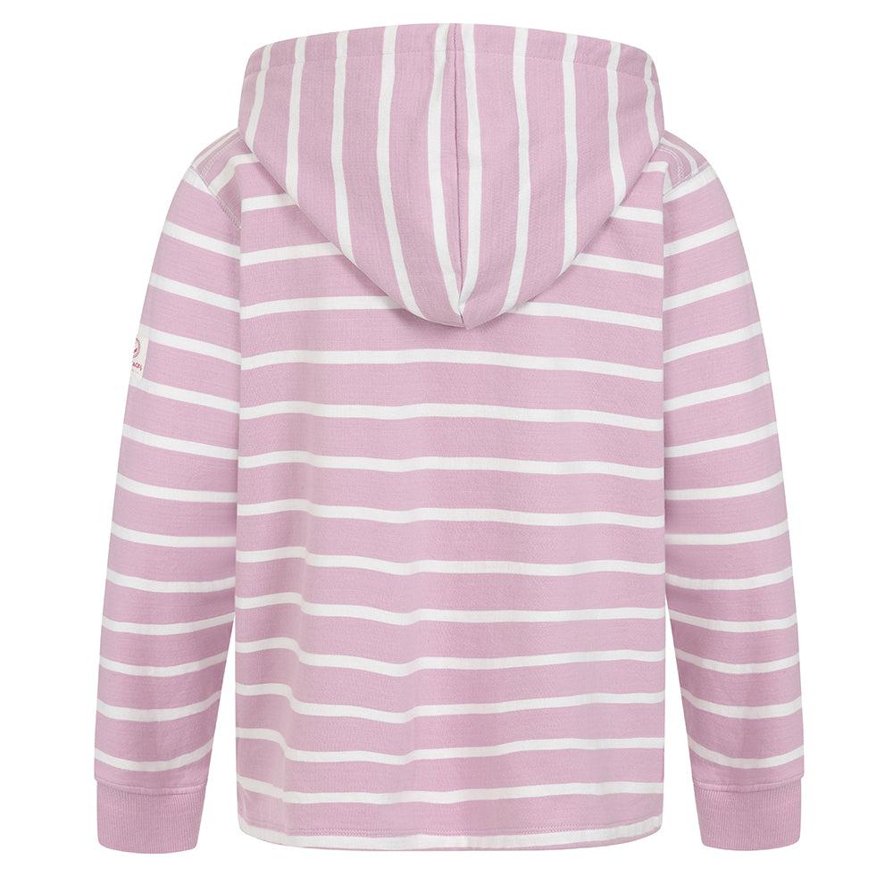 Rose - Back - Lazy Jacks Childrens-Kids Button Neck Hoodie