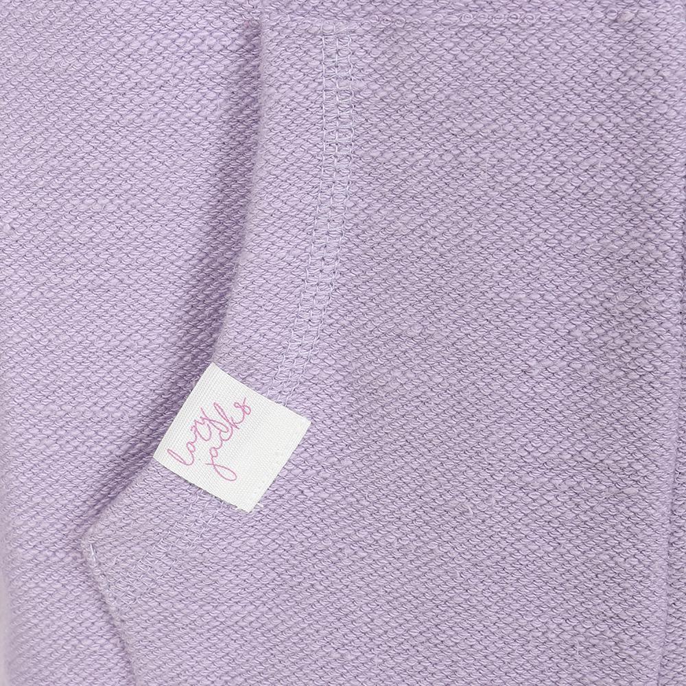 Lilac - Lifestyle - Lazy Jacks Girls Textured Full Zip Hoodie