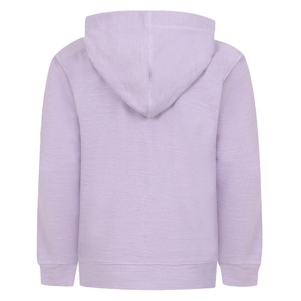 Lilac - Side - Lazy Jacks Girls Textured Full Zip Hoodie