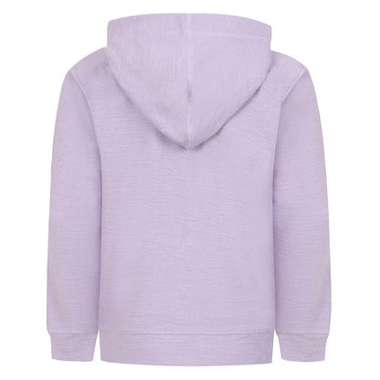 Lilac - Side - Lazy Jacks Girls Textured Full Zip Hoodie