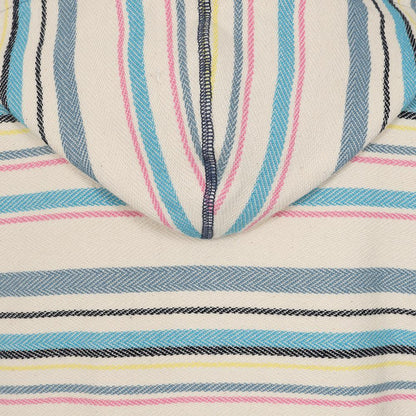 Chalk - Lifestyle - Lazy Jacks Womens-Ladies Striped Textured Full Zip Hoodie