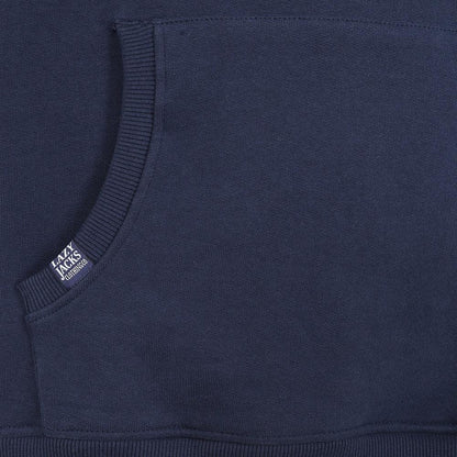 Marine - Back - Lazy Jacks Mens Button Neck Hoodie