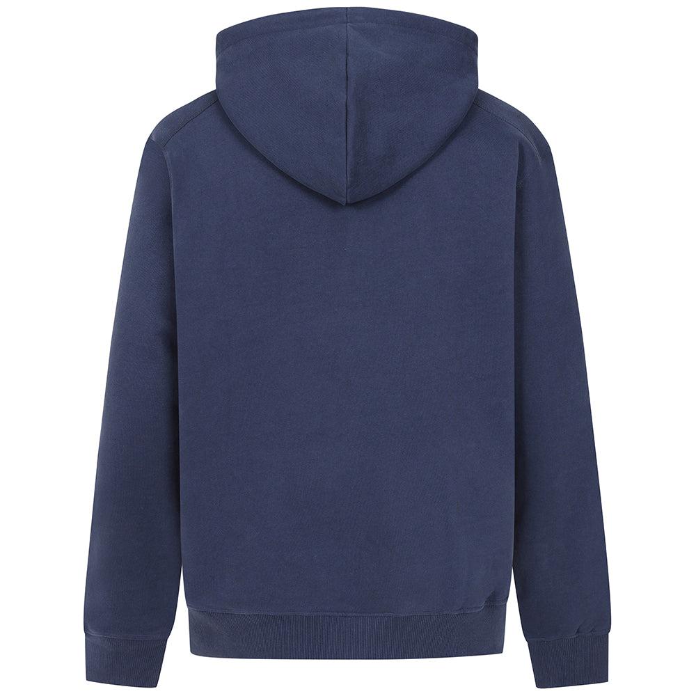 Marine - Side - Lazy Jacks Mens Button Neck Hoodie