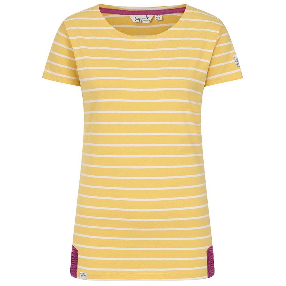 Lemon - Back - Lazy Jacks Womens-Ladies Breton Top