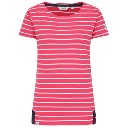 Cherry - Front - Lazy Jacks Womens-Ladies Breton Top