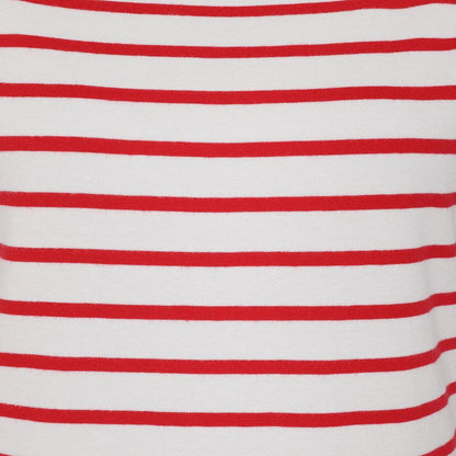 Red - Side - Lazy Jacks Womens-Ladies Breton Top