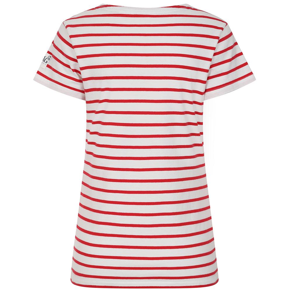 Red - Lifestyle - Lazy Jacks Womens-Ladies Breton Top