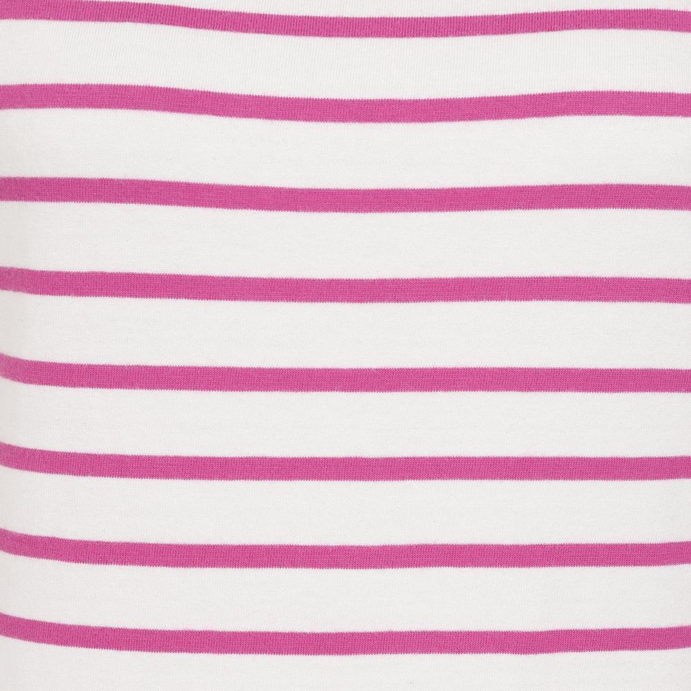 Raspberry - Back - Lazy Jacks Womens-Ladies Breton Top