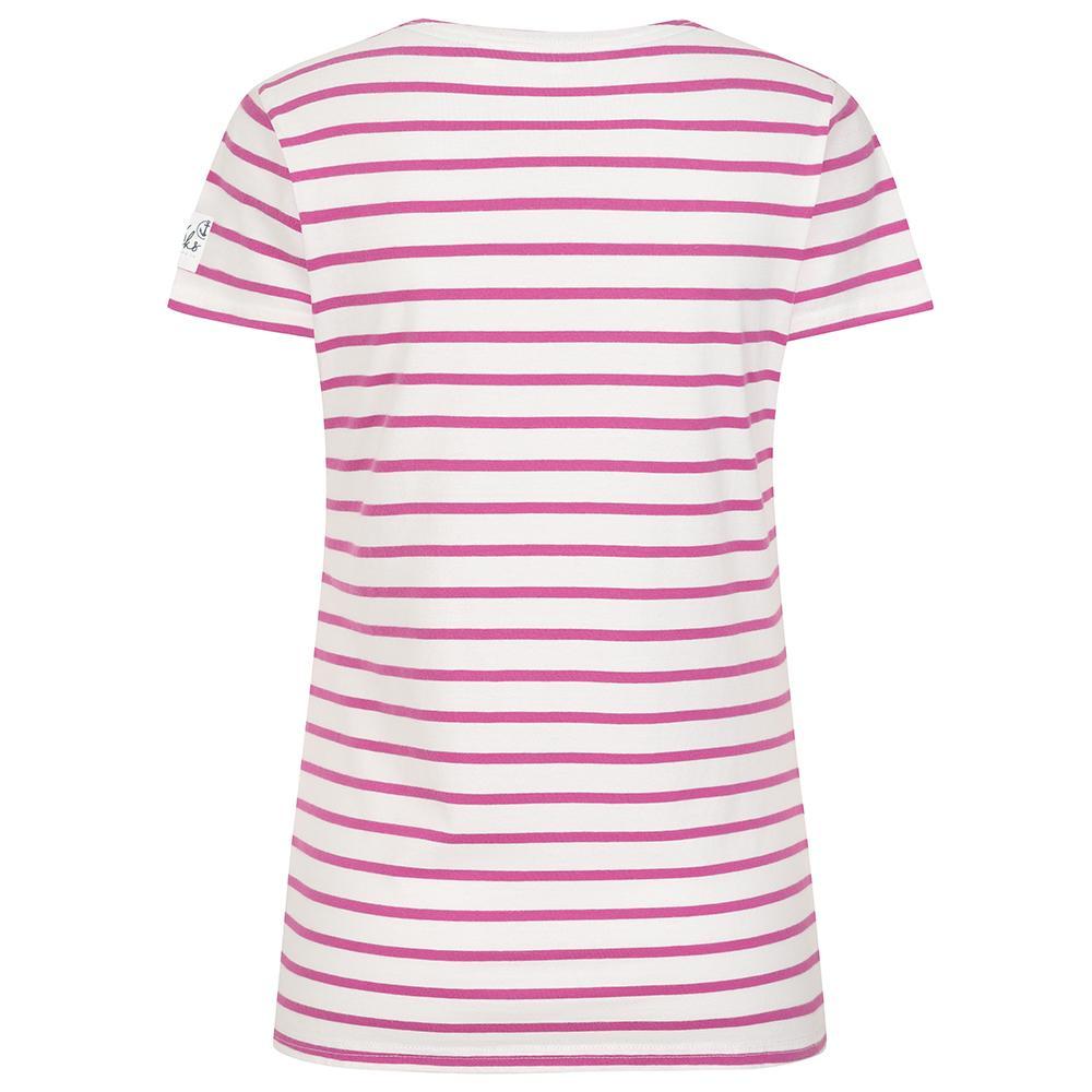 Raspberry - Side - Lazy Jacks Womens-Ladies Breton Top