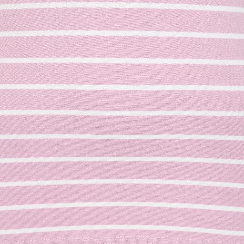 Pink - Side - Lazy Jacks Womens-Ladies Breton Top
