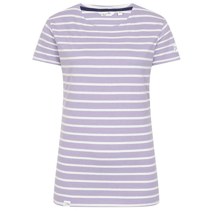 Lilac - Front - Lazy Jacks Womens-Ladies Breton Top