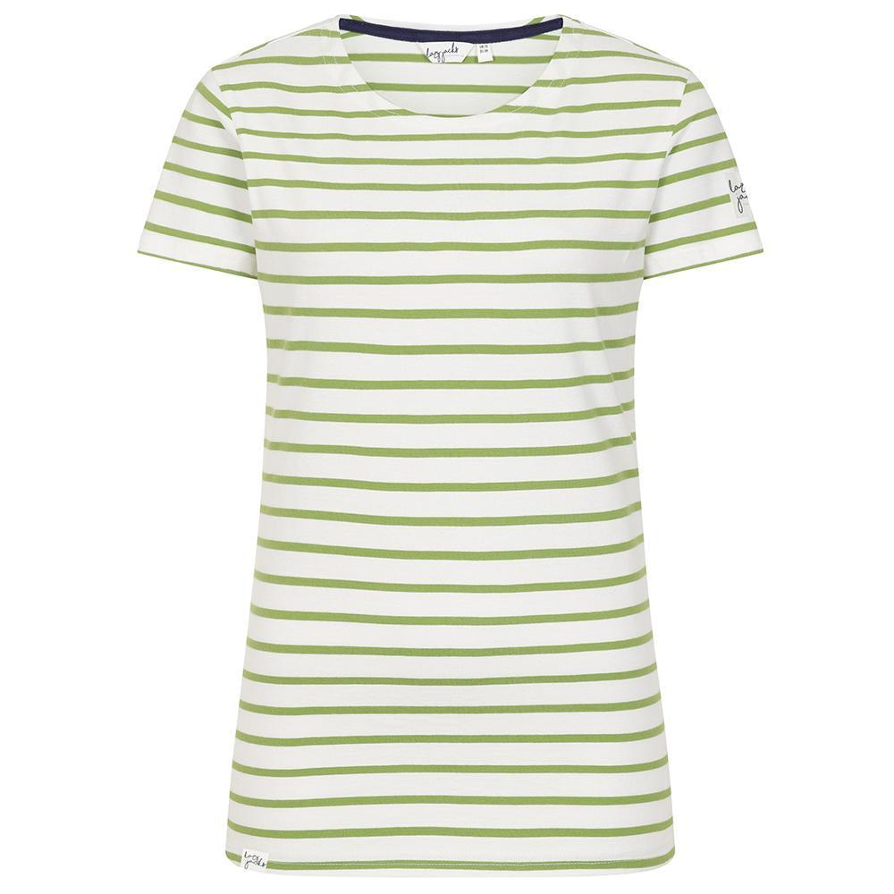 Lime - Front - Lazy Jacks Womens-Ladies Breton Top